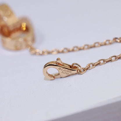 [Rose Tomorrow]LOVE DOUBLE RING NECKLACE