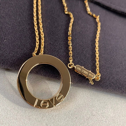 [Rose Tomorrow]LOVE NECKLACE 16MM 3 DIAMONDS