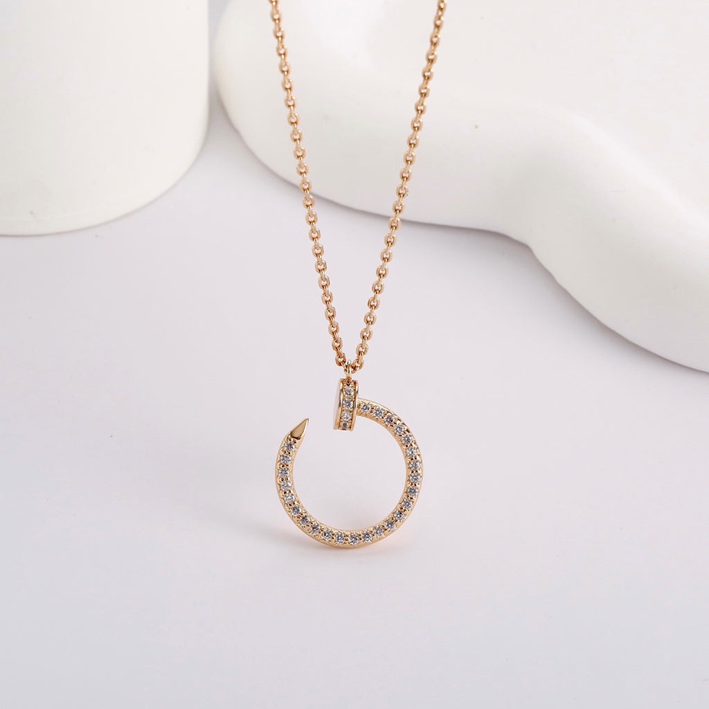 [Rose Tomorrow]JUSTE NECKLACE FULL DIAMOND
