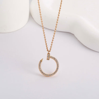 [Rose Tomorrow]JUSTE NECKLACE FULL DIAMOND