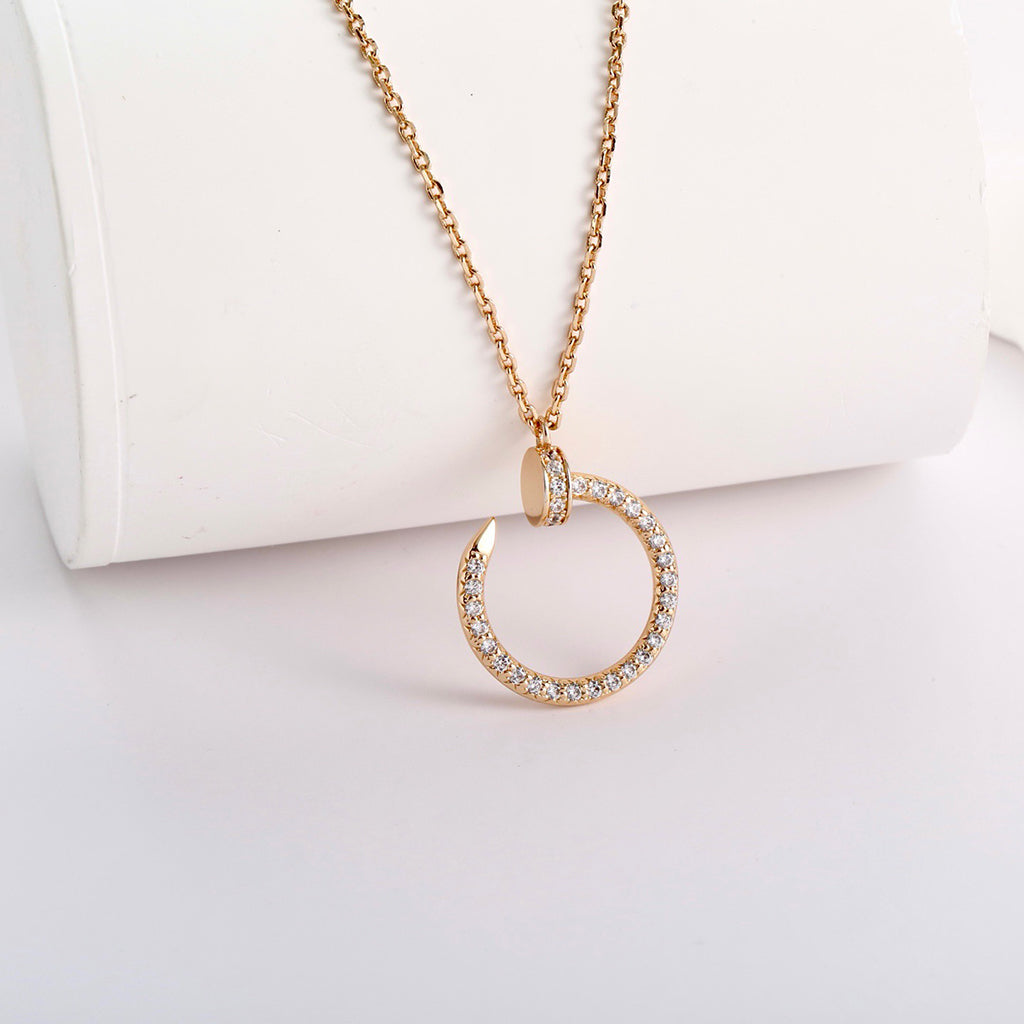 [Rose Tomorrow]JUSTE NECKLACE FULL DIAMOND