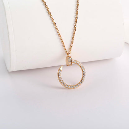 [Rose Tomorrow]JUSTE NECKLACE FULL DIAMOND