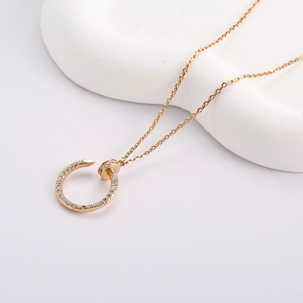 [Rose Tomorrow]JUSTE NECKLACE FULL DIAMOND