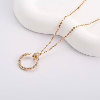 [Rose Tomorrow]JUSTE NECKLACE FULL DIAMOND