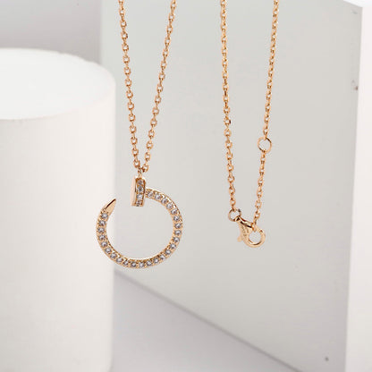 [Rose Tomorrow]JUSTE NECKLACE FULL DIAMOND