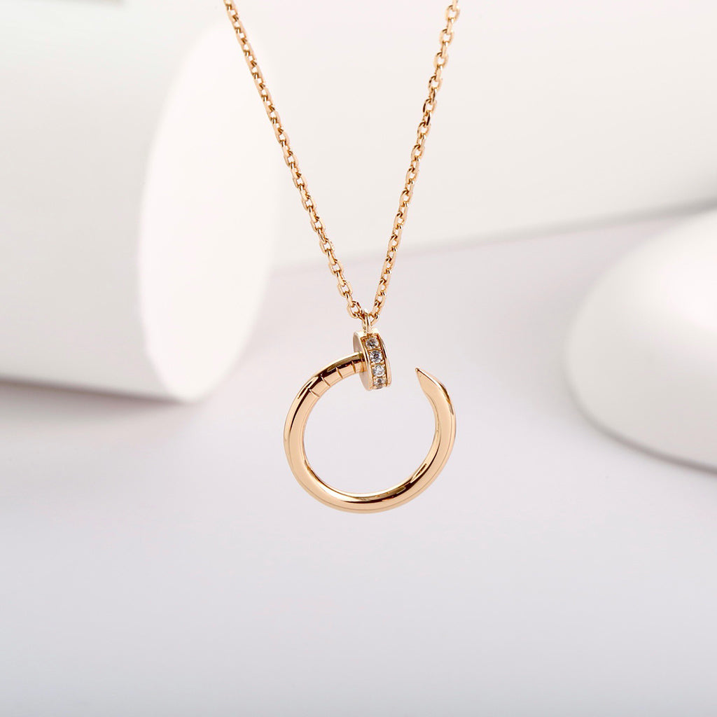 [Rose Tomorrow]JUSTE NECKLACE FULL DIAMOND