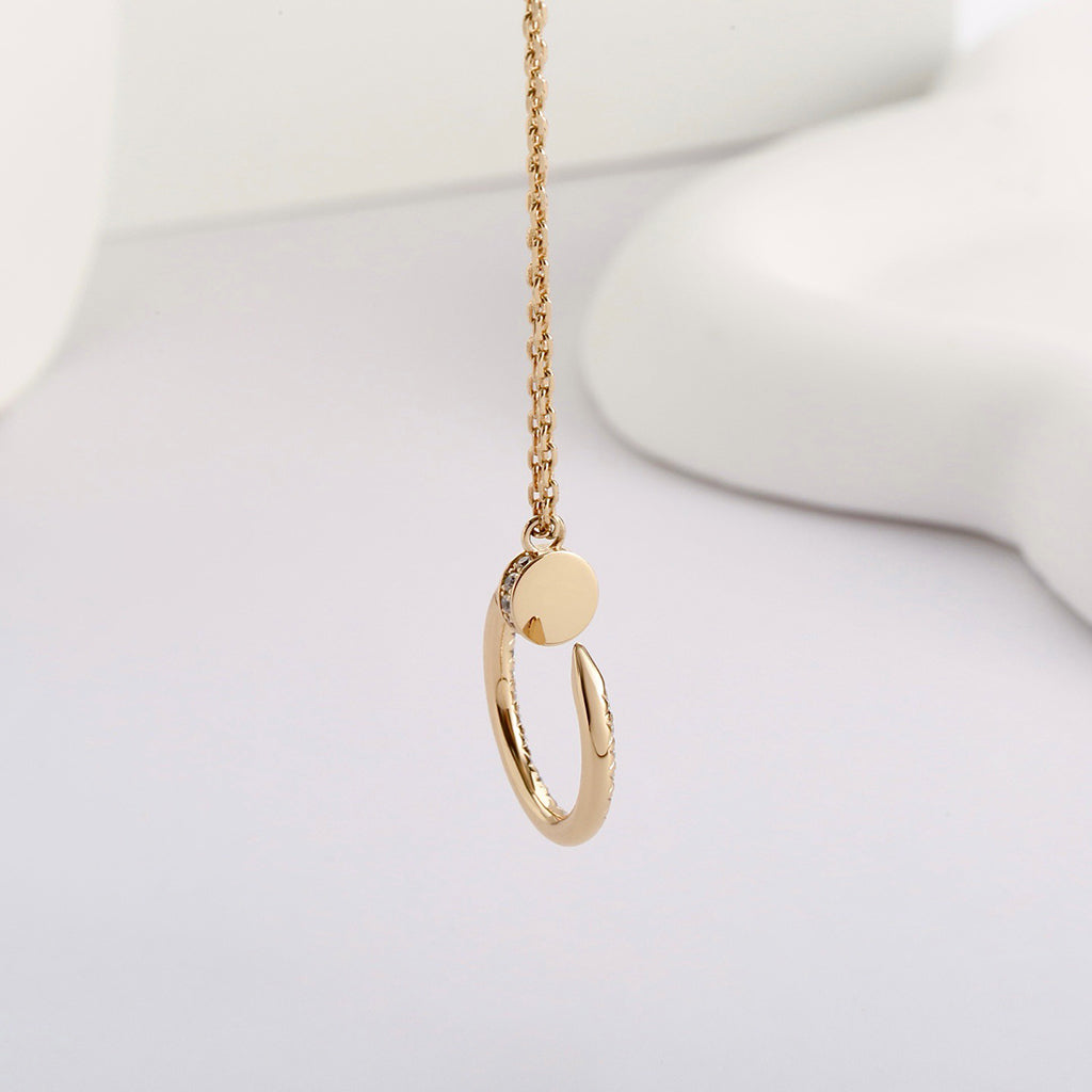 [Rose Tomorrow]JUSTE NECKLACE FULL DIAMOND