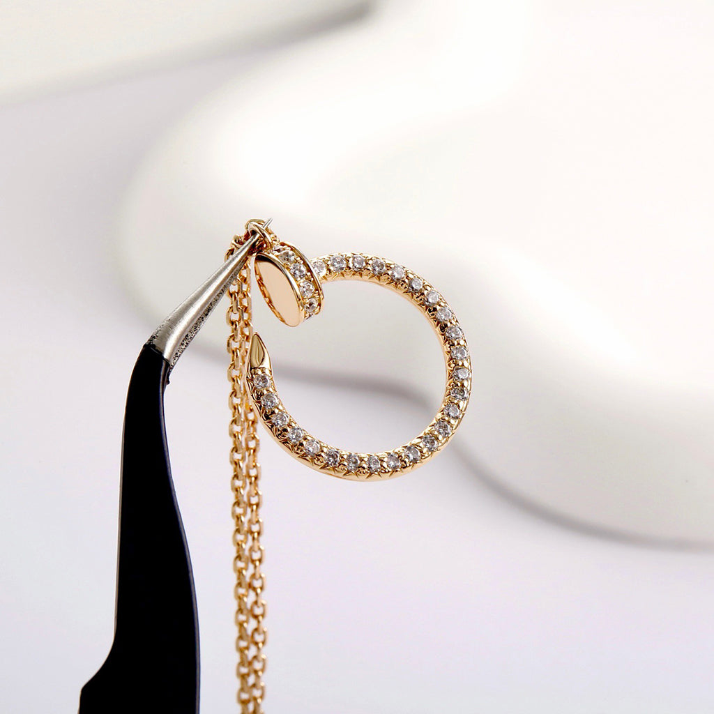 [Rose Tomorrow]JUSTE NECKLACE FULL DIAMOND