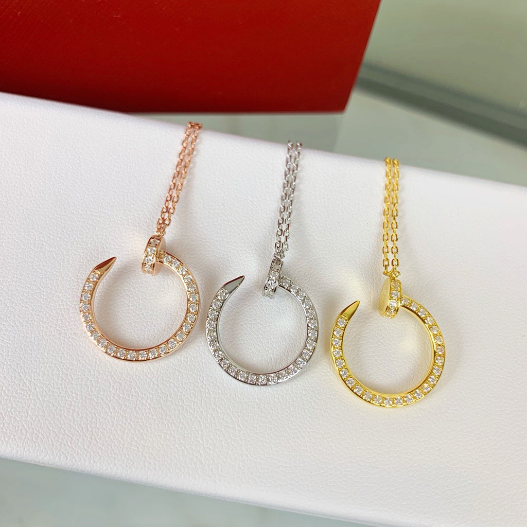 [Rose Tomorrow]JUSTE NECKLACE FULL DIAMOND