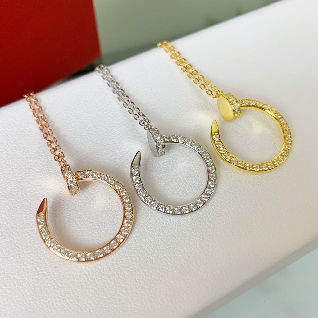 [Rose Tomorrow]JUSTE NECKLACE FULL DIAMOND
