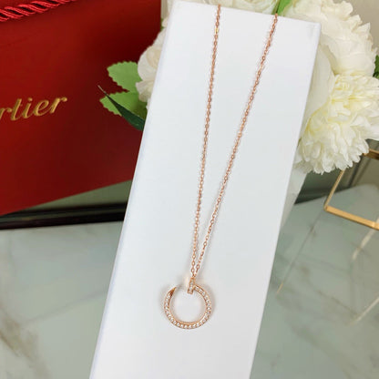 [Rose Tomorrow]JUSTE NECKLACE FULL DIAMOND