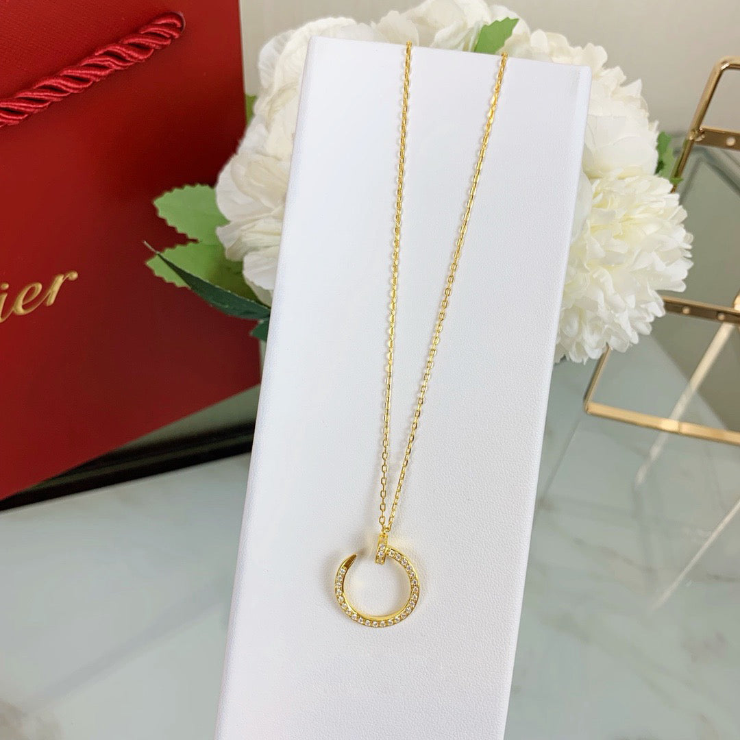 [Rose Tomorrow]JUSTE NECKLACE FULL DIAMOND