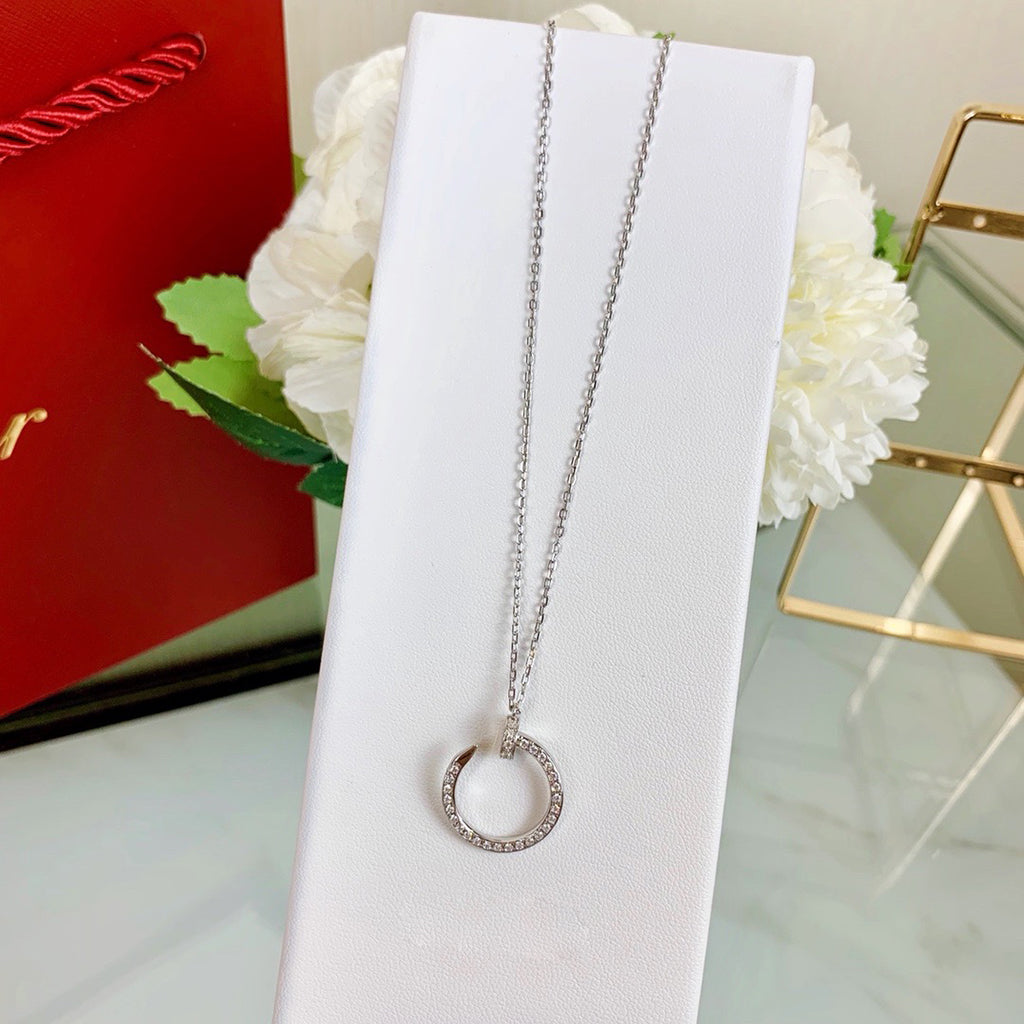 [Rose Tomorrow]JUSTE NECKLACE FULL DIAMOND