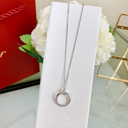 [Rose Tomorrow]JUSTE NECKLACE FULL DIAMOND