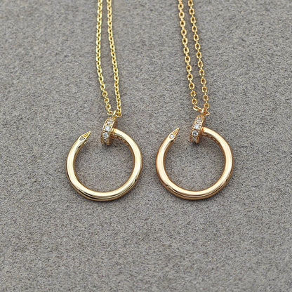 [Rose Tomorrow]JUSTE NECKLACE HALF DIAMOND