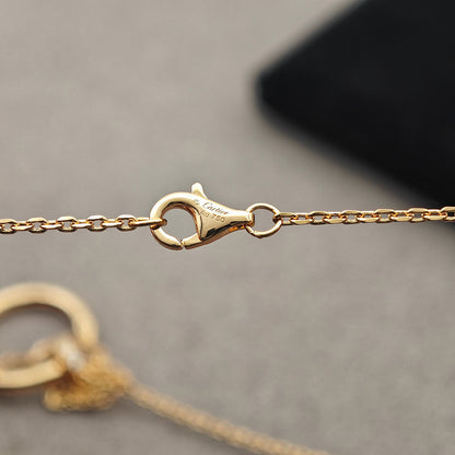 [Rose Tomorrow]JUSTE NECKLACE HALF DIAMOND