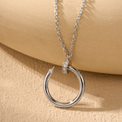 [Rose Tomorrow]JUSTE NECKLACE HALF DIAMOND