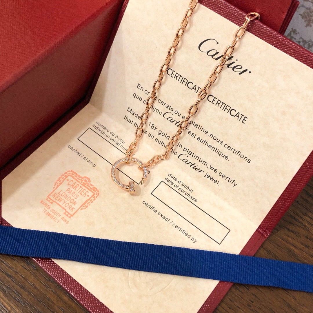 [Rose Tomorrow]JUSTE NECKLACE FULL DIAMONDS