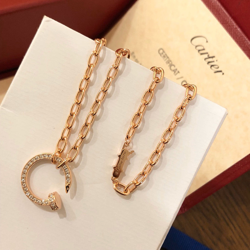 [Rose Tomorrow]JUSTE NECKLACE FULL DIAMONDS