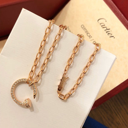 [Rose Tomorrow]JUSTE NECKLACE FULL DIAMONDS