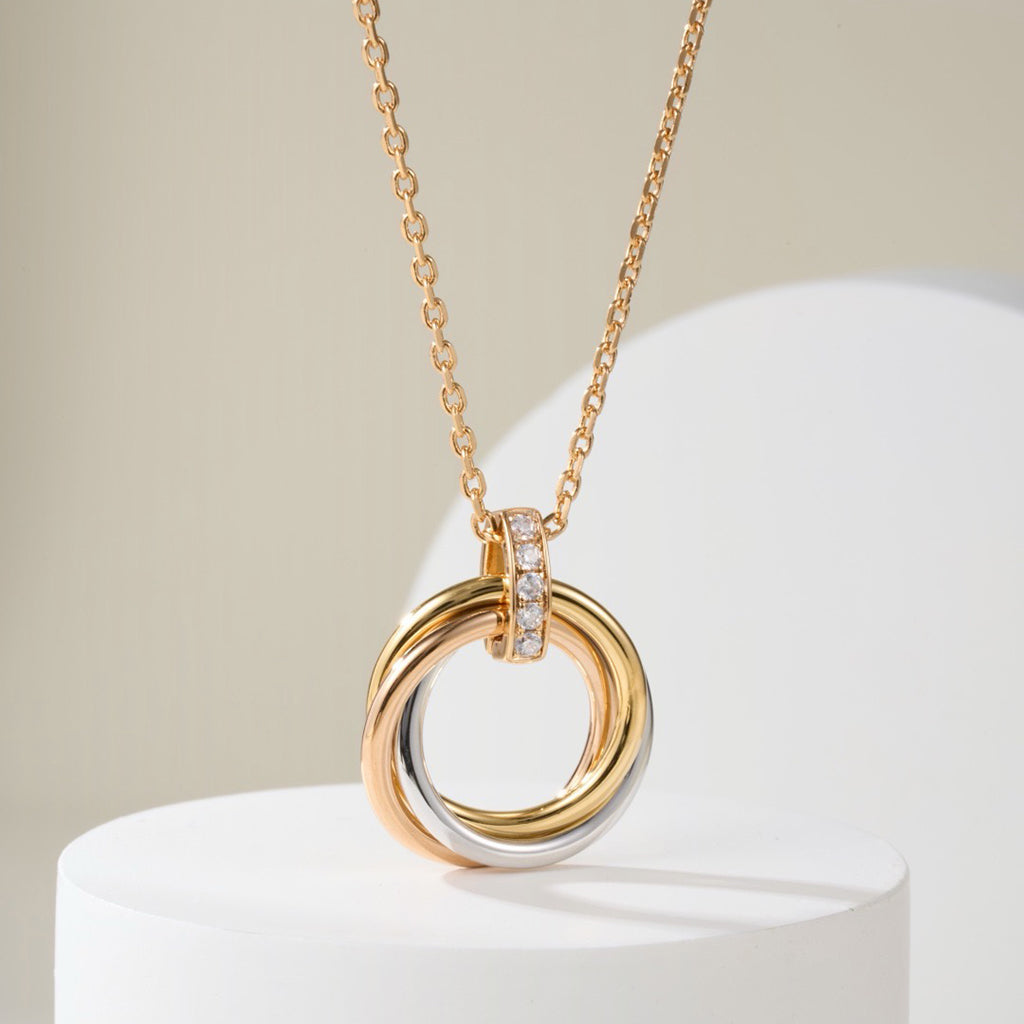 [Rose Tomorrow]TRINITY MEDIUM  DIAMONDS NECKLACE