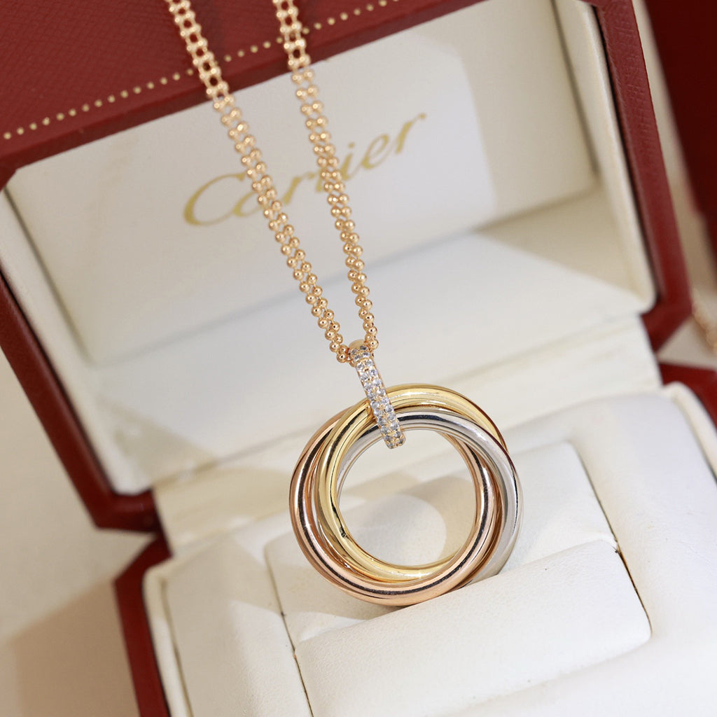 [Rose Tomorrow]TRINITY MEDIUM  DIAMONDS NECKLACE