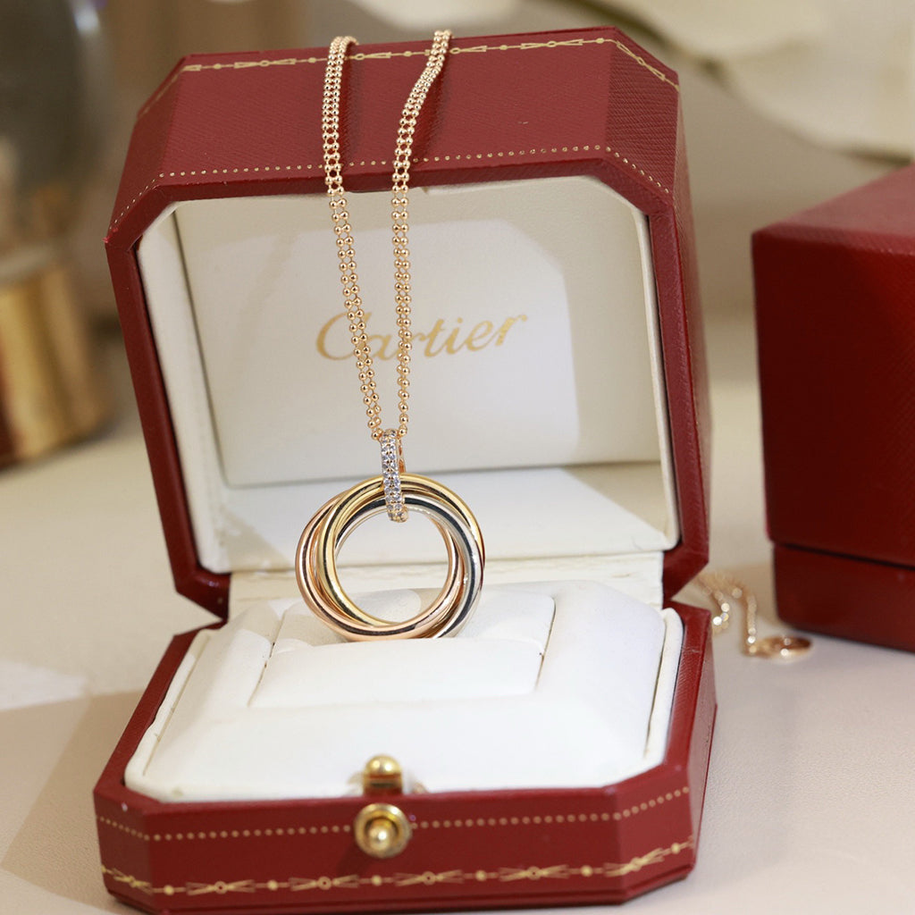 [Rose Tomorrow]TRINITY MEDIUM  DIAMONDS NECKLACE