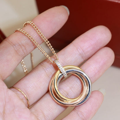 [Rose Tomorrow]TRINITY MEDIUM  DIAMONDS NECKLACE