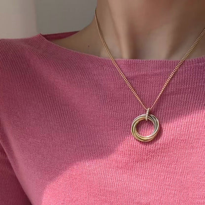 [Rose Tomorrow]TRINITY MEDIUM  DIAMONDS NECKLACE