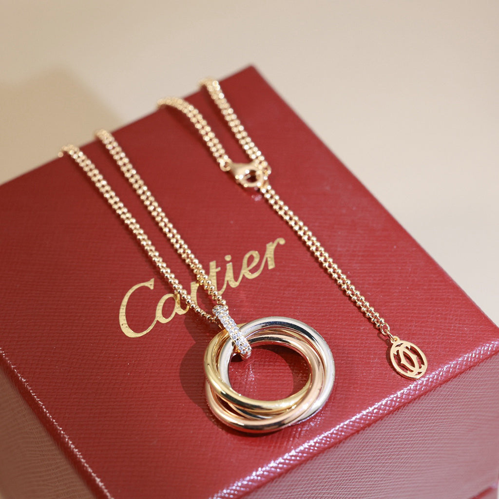 [Rose Tomorrow]TRINITY MEDIUM  DIAMONDS NECKLACE