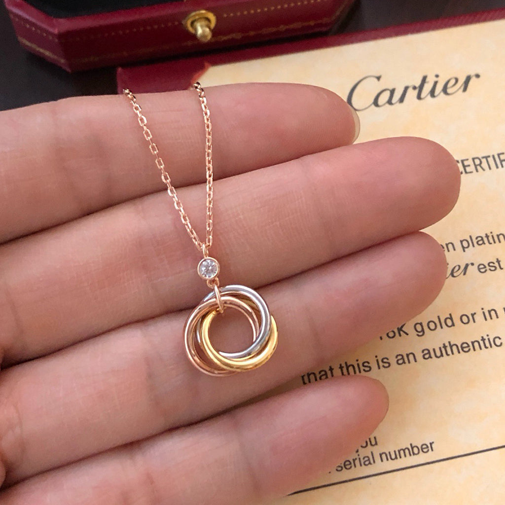 [Rose Tomorrow]TRINITY  NECKLACE 1 DIAMOND
