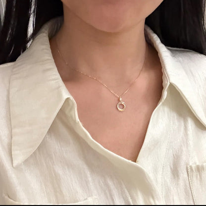 [Rose Tomorrow]TRINITY  NECKLACE 1 DIAMOND