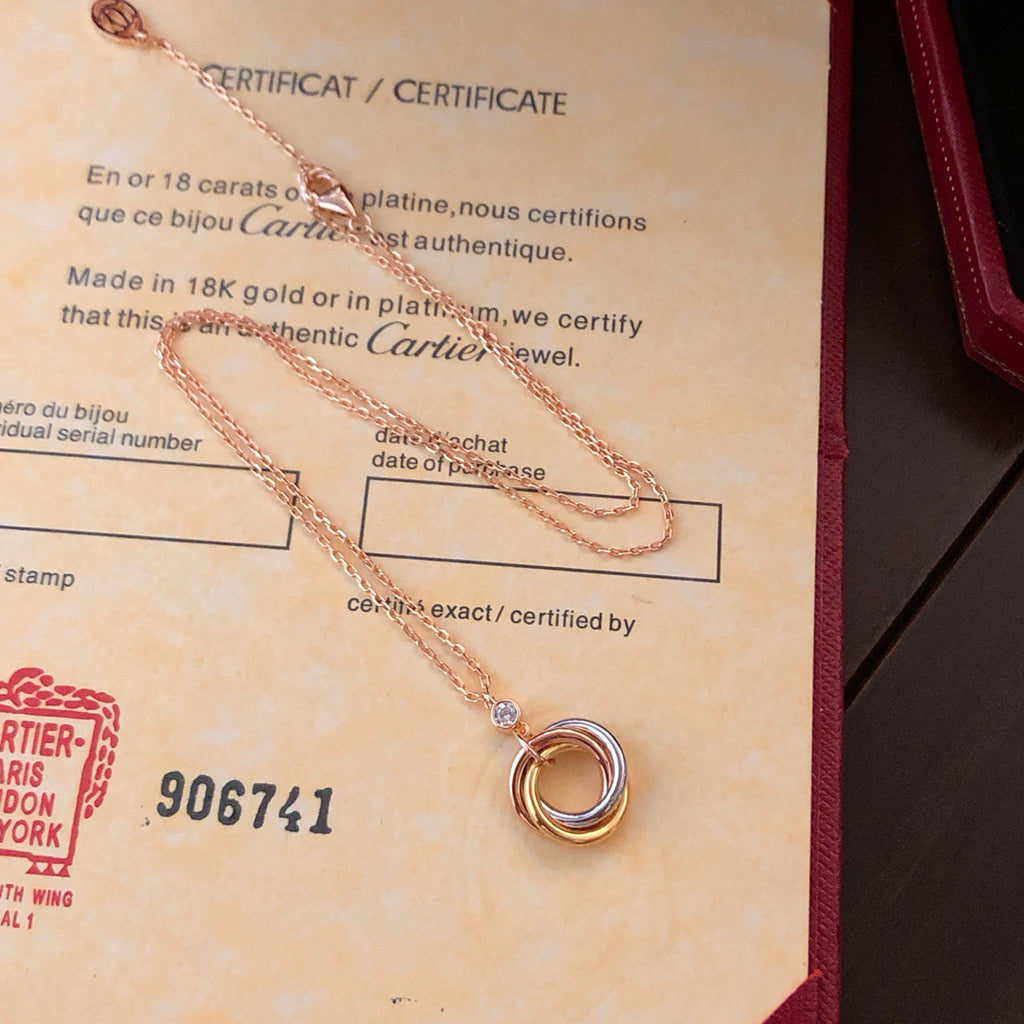 [Rose Tomorrow]TRINITY  NECKLACE 1 DIAMOND