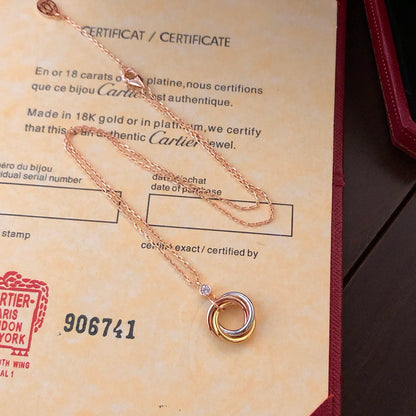 [Rose Tomorrow]TRINITY  NECKLACE 1 DIAMOND
