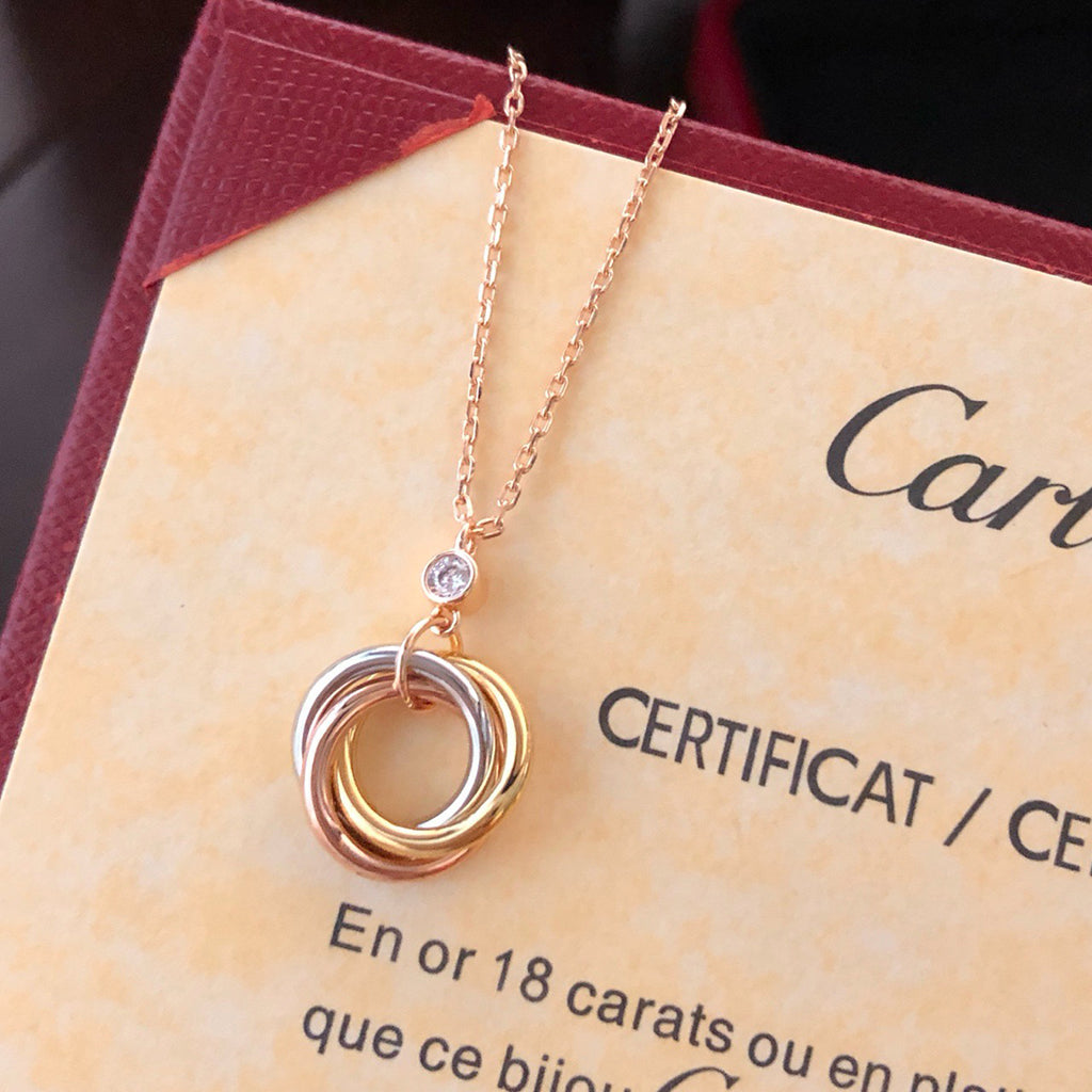 [Rose Tomorrow]TRINITY  NECKLACE 1 DIAMOND