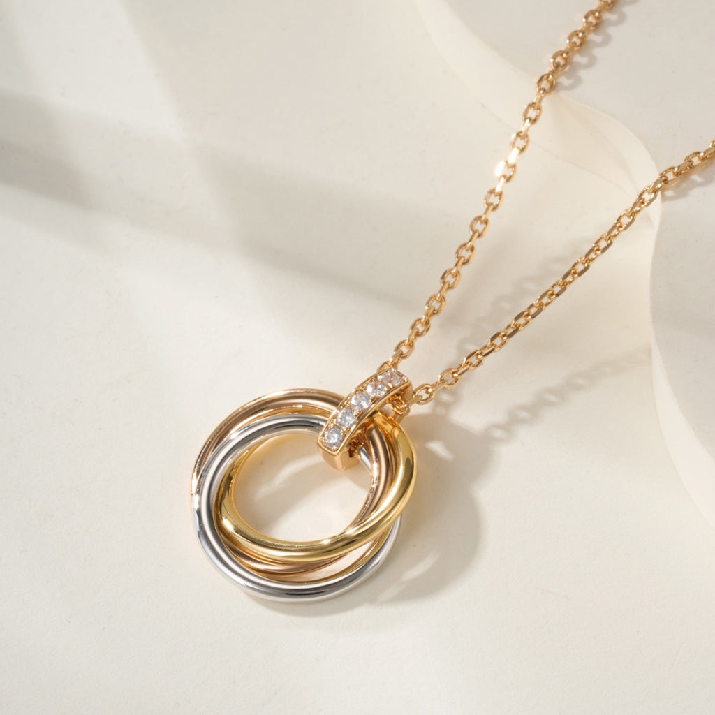 [Rose Tomorrow]TRINITY MEDIUM  DIAMONDS NECKLACE