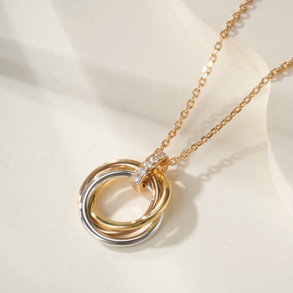 [Rose Tomorrow]TRINITY MEDIUM  DIAMONDS NECKLACE