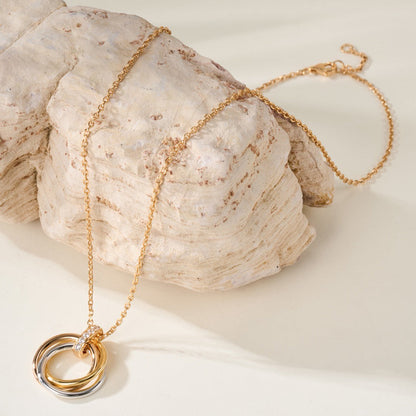 [Rose Tomorrow]TRINITY MEDIUM  DIAMONDS NECKLACE