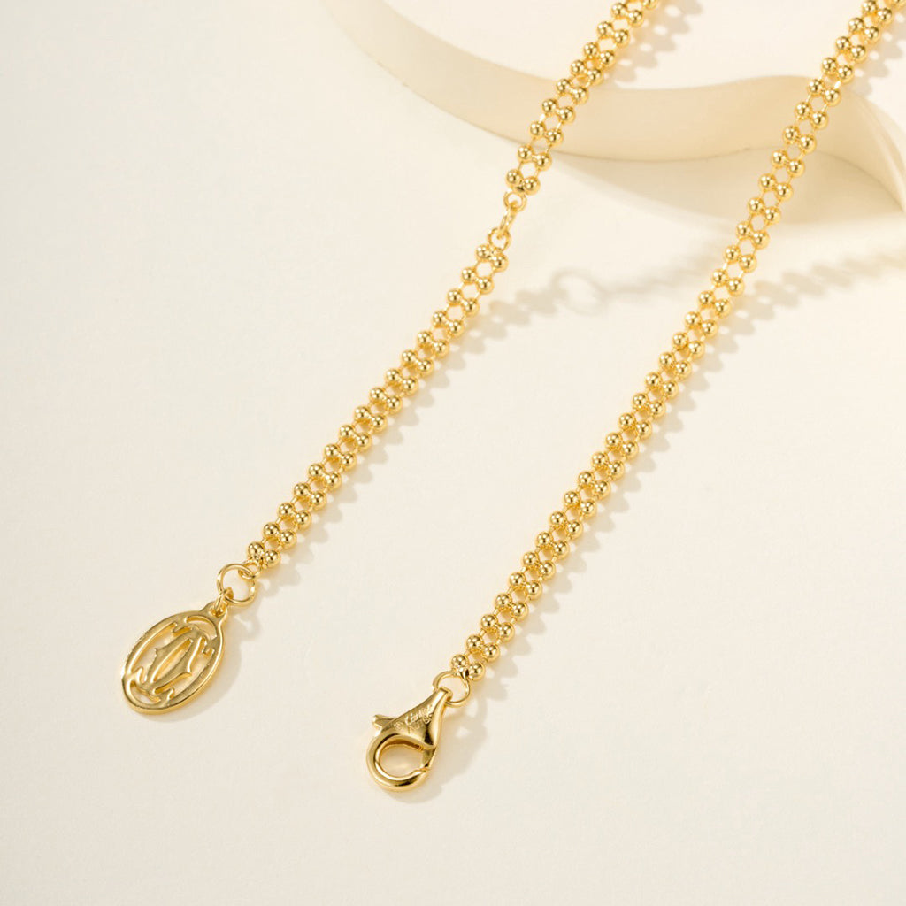[Rose Tomorrow]TRINITY LARGE FULL DIAMOND  NECKLACE