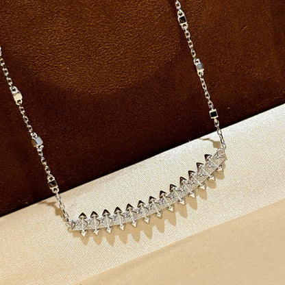 [Rose Tomorrow]CLASH  SMALL FULL DIAMOND NECKLACE