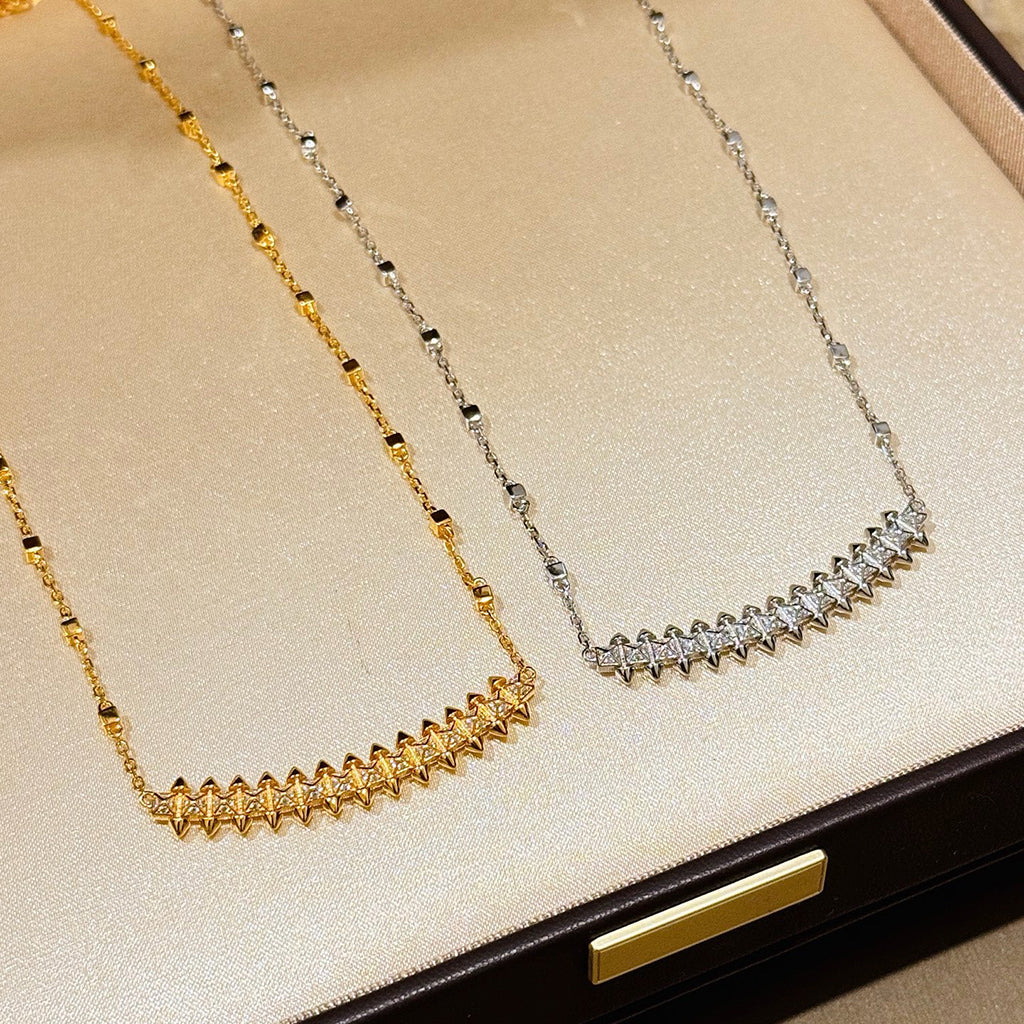 [Rose Tomorrow]CLASH  SMALL FULL DIAMOND NECKLACE