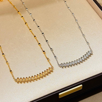 [Rose Tomorrow]CLASH  SMALL FULL DIAMOND NECKLACE