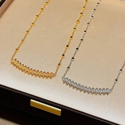 [Rose Tomorrow]CLASH  SMALL FULL DIAMOND NECKLACE