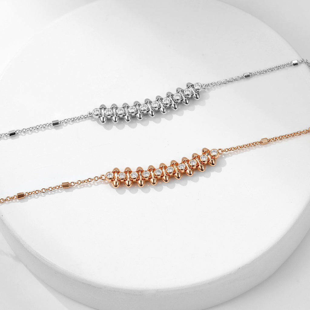 [Rose Tomorrow]CLASH  MEDIUM DIAMOND NECKLACE