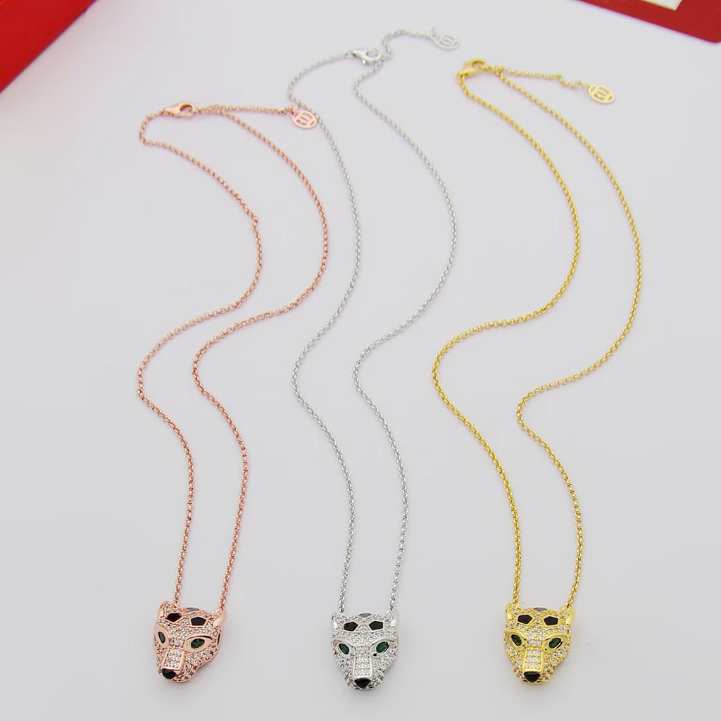 [Rose Tomorrow]PANTHERE FULL DIAMOND NECKLACE