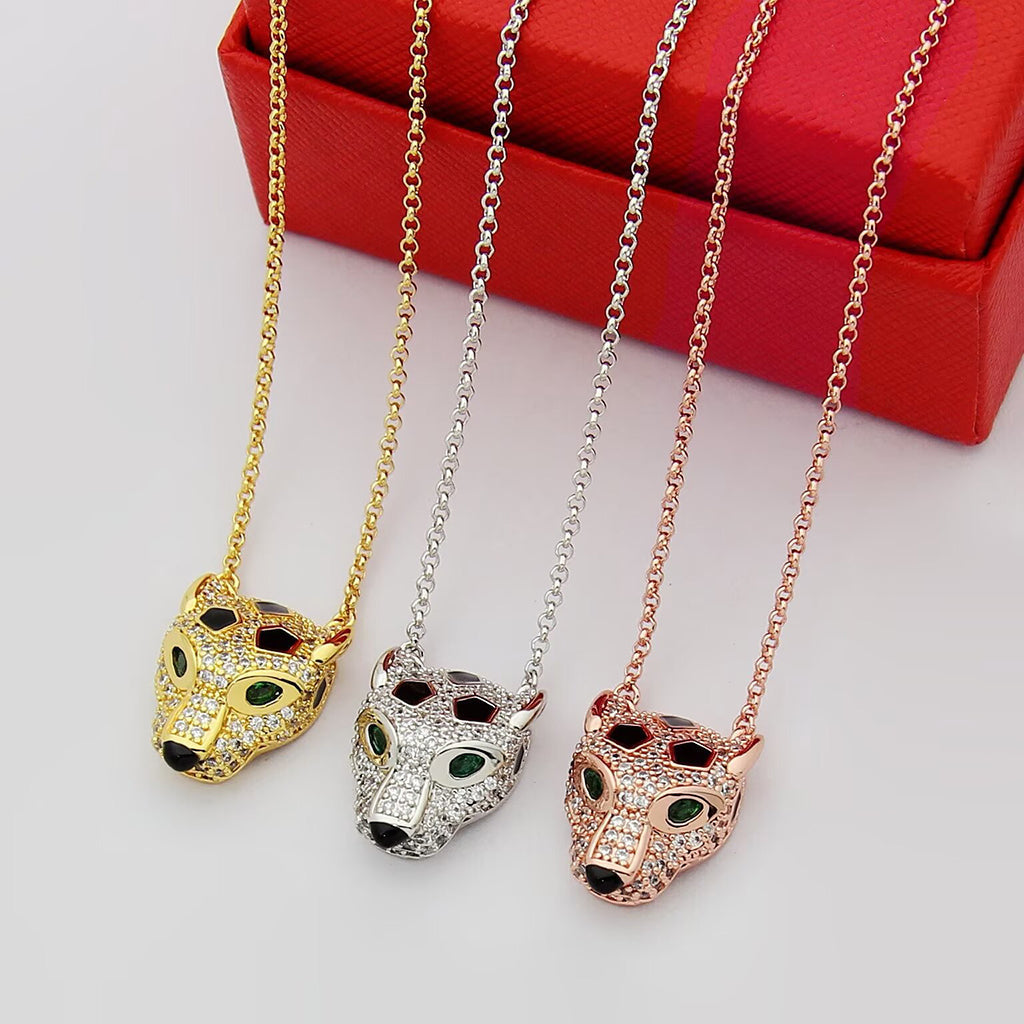 [Rose Tomorrow]PANTHERE FULL DIAMOND NECKLACE