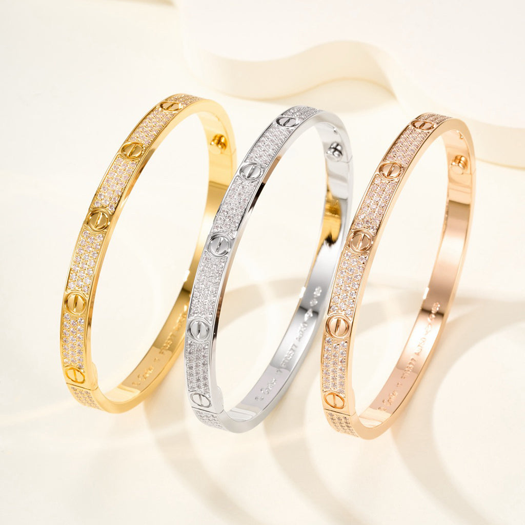 [Rose Tomorrow]LOVE BRACELET 4.8MM DIAMOND-PAVED