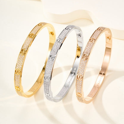 [Rose Tomorrow]LOVE BRACELET 4.8MM DIAMOND-PAVED