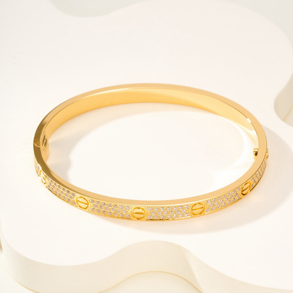 [Rose Tomorrow]LOVE BRACELET 4.8MM DIAMOND-PAVED