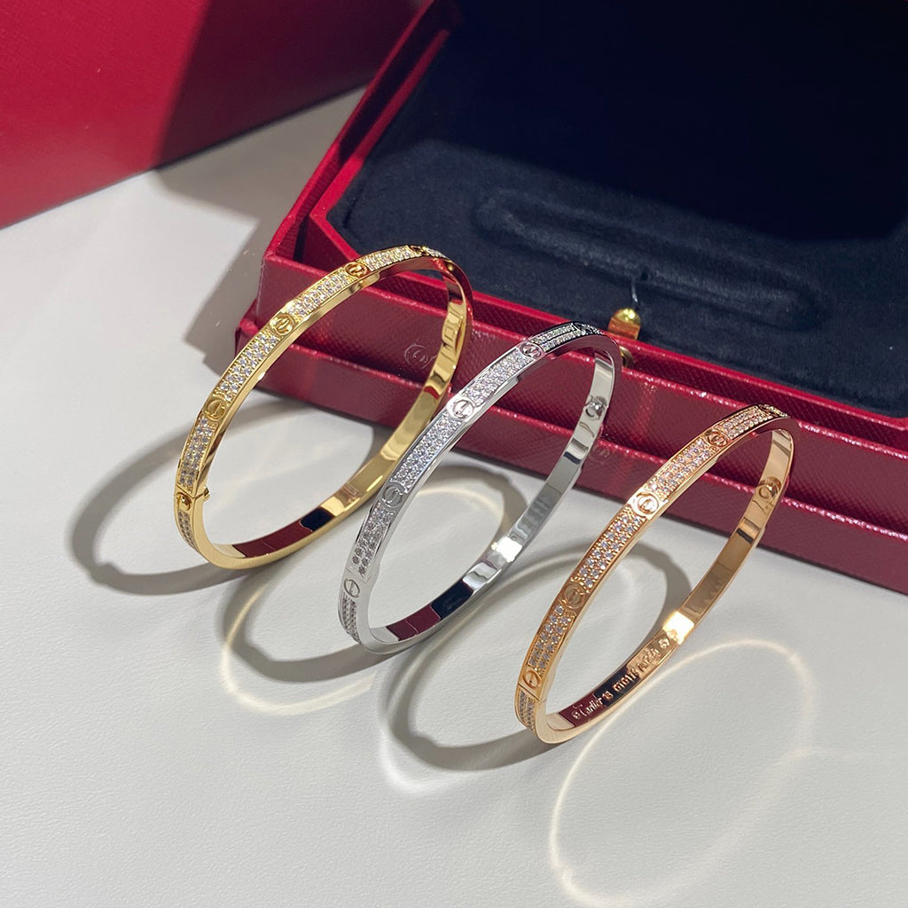 [Rose Tomorrow]LOVE BRACELET 3.65MM DIAMOND-PAVED